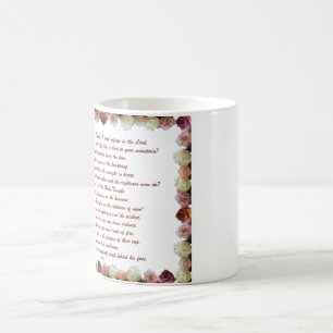 Mug Magique Psaume 11, Écriture, Verse de la Bible,