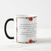 Mug Magique Psaume 1 avec Flower Borders (Gauche)