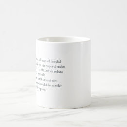 Mug Magique Psaume 1, ou es not walk in step with the wicked