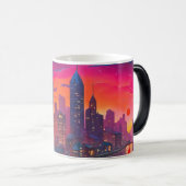 Mug Magique Psychédélique Darker Cityscape (Devant droit)