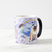Mug Magique Pug unicorn (Devant droit)