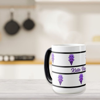 Mug Magique Purple Ice Cream Friends mignon kawaii Bouteille s