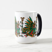 Mug Magique Quetzalcoatl - Serpent tombé Dieu du matin (Devant droit)
