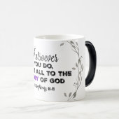 Mug Magique Quoi que vous fassiez : Gloire à Dieu Verse (Devant droit)