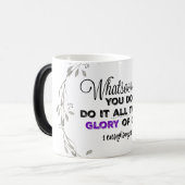 Mug Magique Quoi que vous fassiez : Gloire à Dieu Verse (Devant gauche)