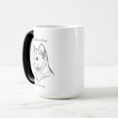 Mug Magique race de chat bleu russe (Devant gauche)