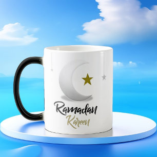 Mug Magique Ramadan Kareem croissant élégant, Art islamique de
