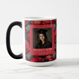 Mug Magique Ranunculus Floral Diplômé de Collège Tendance