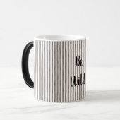 Mug Magique Rayures Marron Sauvages (Devant gauche)