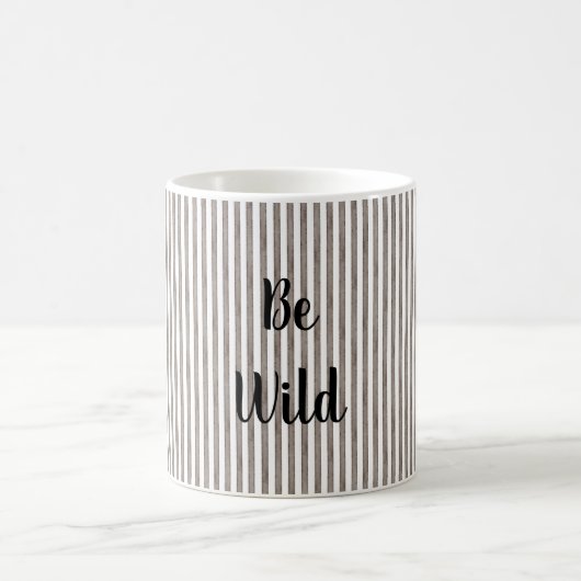Mug Magique Rayures Marron Sauvages (Centre)