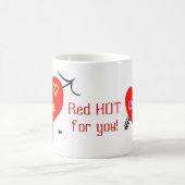 Mug Magique Red HOT pour vous Saint Valentin (Centre)
