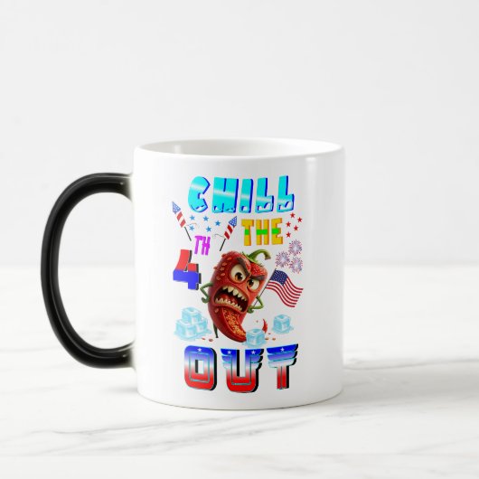 Mug Magique Refroidir le 4 juillet (Gauche)
