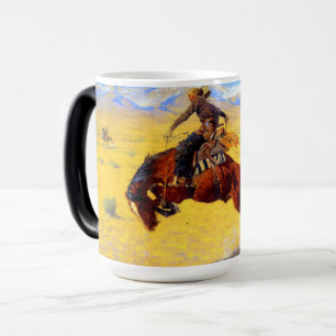 Mug Magique Remington Old West Horse et Cowboy