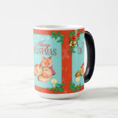 Mug Magique Renard de Noël (Devant droit)