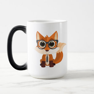 Mug Magique Renard Mignon et Nerveux Kawaii Dessin Animé Chang