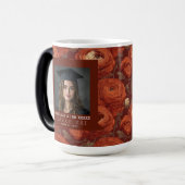 Mug Magique Renoncule Florale Classique Diplômé (Devant gauche)