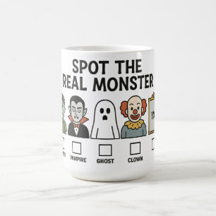 Mug Magique Repérez Le Vrai Monstre Drôle Vote Halloween Desig