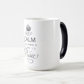 Mug Magique Restez calme et poursuivez (Devant droit)