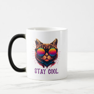 Mug Magique Restez cool avec notre chat dans les nuances