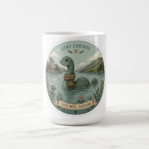 Mug Magique Restez Curieux Cozy Cryptide Nessie Monstre du Loc