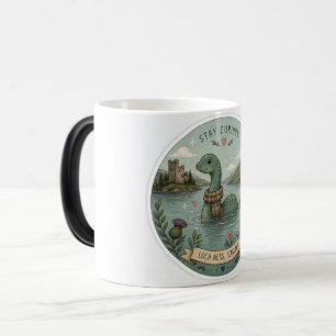 Mug Magique Restez Curieux Cozy Cryptide Nessie Monstre du Loc