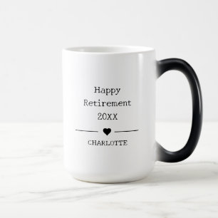 Mug Magique Retraite Personnalisée Heureuse Officiellement Ret