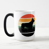 Mug Magique Retro Corgi Sunset (Gauche)