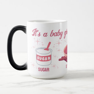 Mug Magique Retro Sucre et épice Genre Reveal C'est une fille