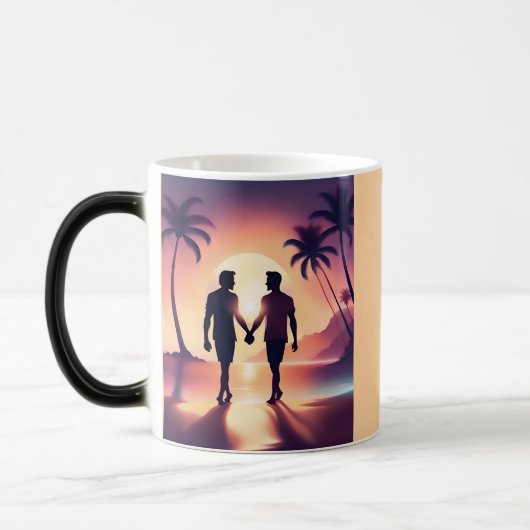 Mug Magique Retrouvez-moi à Aruba (Gauche)