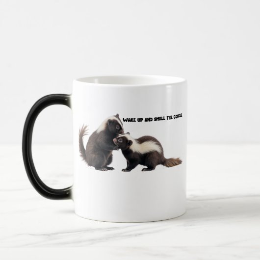 MUG MAGIQUE RÉVEILLEZ-VOUS ET RESPIREZ L'ODEUR DU CAFÉ (Gauche)