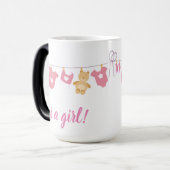 Mug Magique Révéler le genre C'est une fille (Devant gauche)