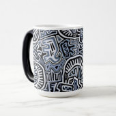 Mug Magique Rituel Chamanique Peyote Mola (Devant gauche)
