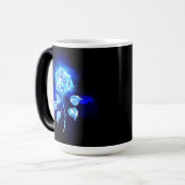 Mug Magique Rose bleu brûlant (Devant gauche)