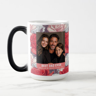 Mug Magique Rose Côtière Fleur Papa pour la première fois Phot