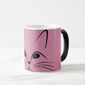 Mug Magique Rose de nez de chaton (Devant droit)
