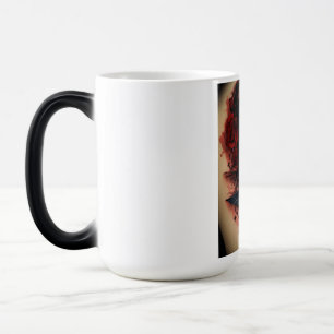 Mug Magique Rose de style tatouage belle boussole évoquant