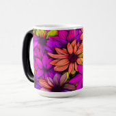 Mug Magique Rose orange vert pourpre Abstrait - (Devant gauche)