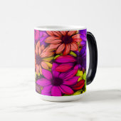 Mug Magique Rose orange vert pourpre Abstrait - (Devant droit)