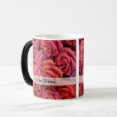 Mug Magique Roses à fleurs roses (Devant gauche)