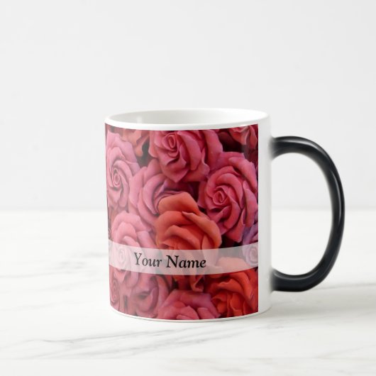 Mug Magique Roses à fleurs roses (Droite)