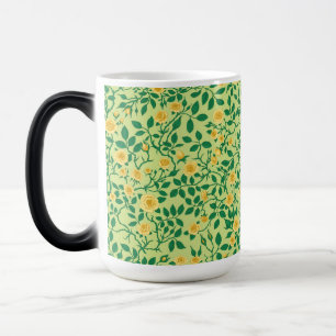 Mug Magique Roses sauvages en jaune et vert