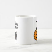 Mug Magique Rottweiler Halloween Pas de bons mots juste traite (Centre)