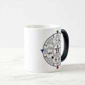Mug Magique Roue des runes de Sabbats de zodiaque d'année (Devant droit)