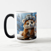 Mug Magique Rufus - Un adorable panda rouge (Gauche)