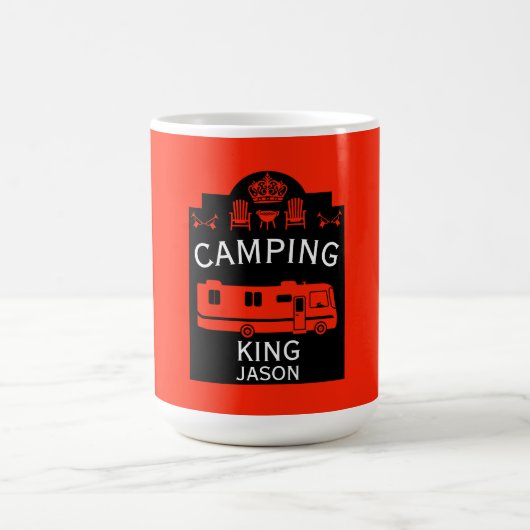 Mug Magique RV Camping King USA (Centre)