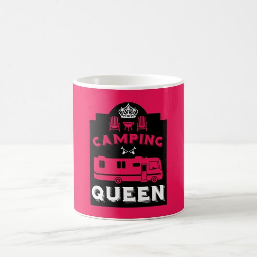 Mug Magique RV Camping Queen USA (Centre)