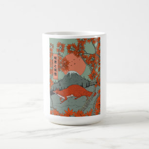 Mug Magique Sagesse et intelligence art de renard japonais vin