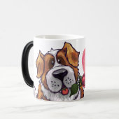Mug Magique Saint-Bernard à la Saint-Valentin (Devant gauche)