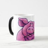 Mug Magique Saint Valentin au cochon (Devant gauche)