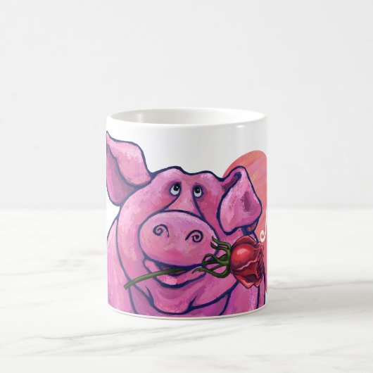 Mug Magique Saint Valentin au cochon (Centre)